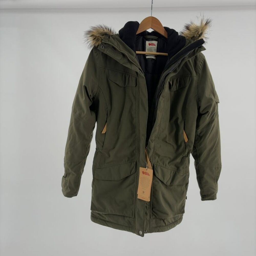 Fjallraven Nuuk Parka Puffer Jacket Olive Green